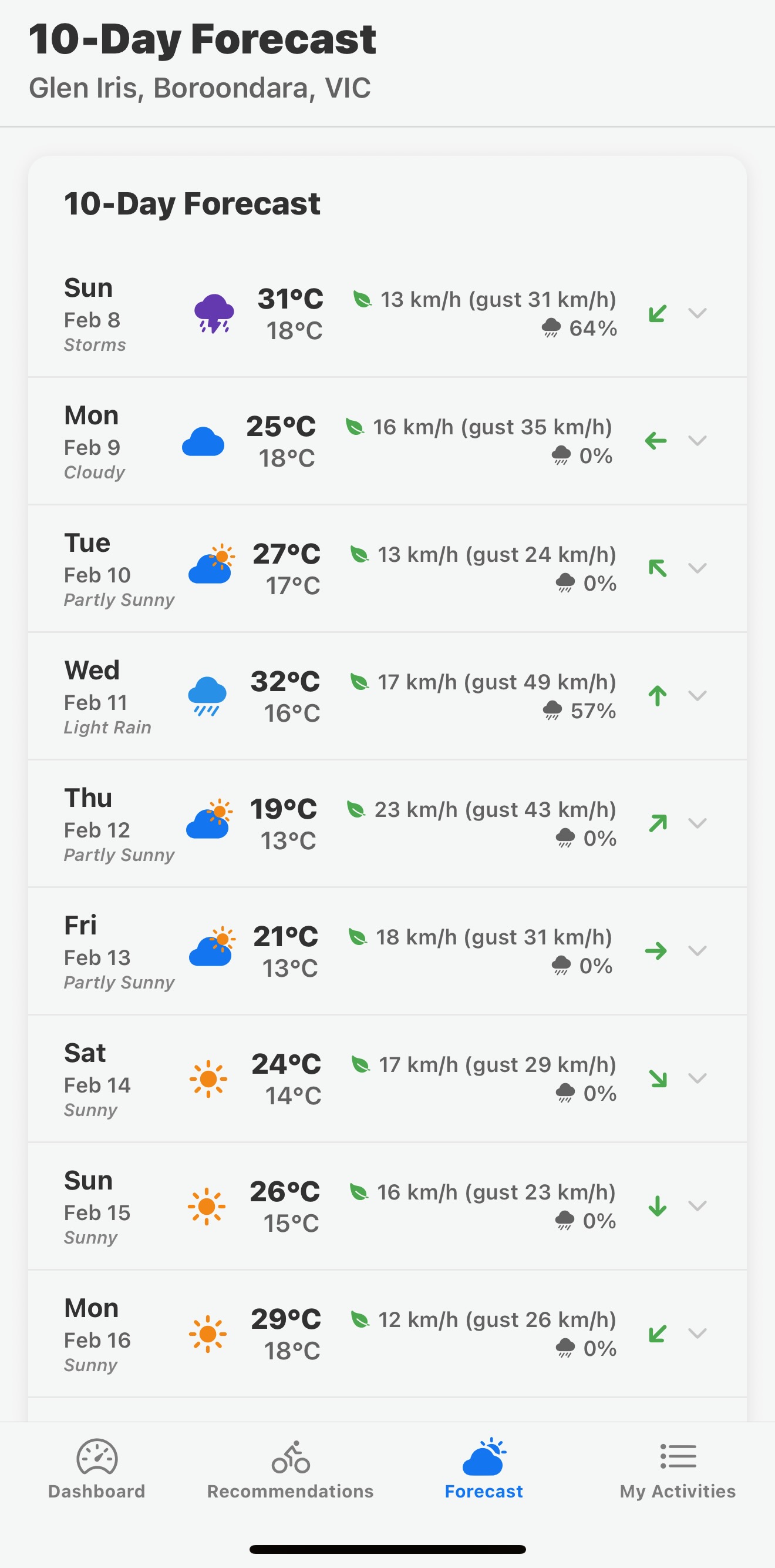 Outdoor Outlook Screenshot 1